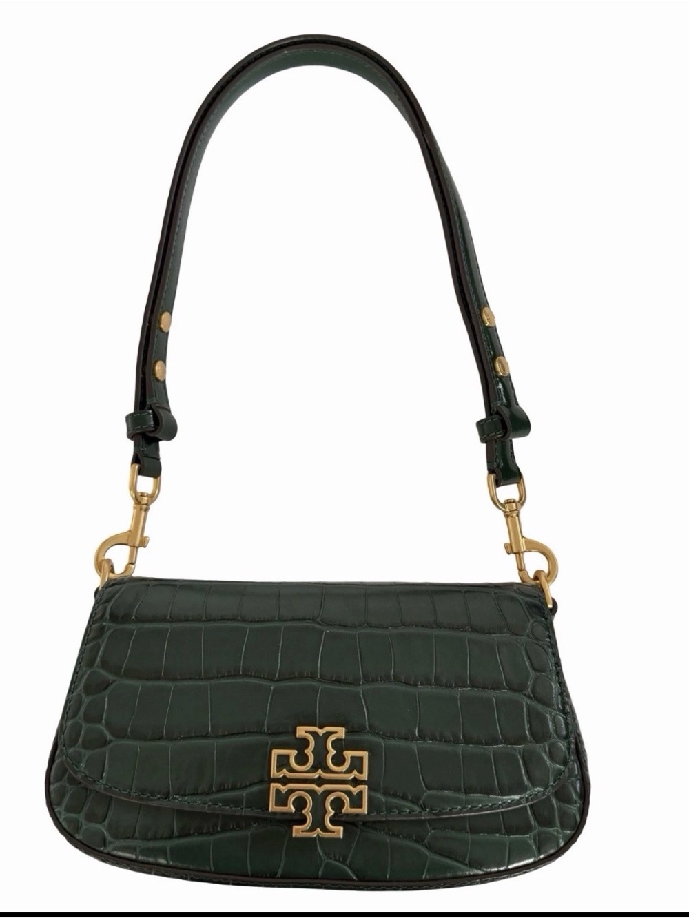 Tory Burch Britten Embossed Convertible Crossbody in Norwood Mini Shoulder Bag - Picture 3 of 16